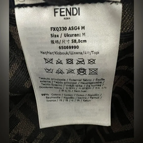 Fendi Navy Corduroy Hat - Picture 6 of 7